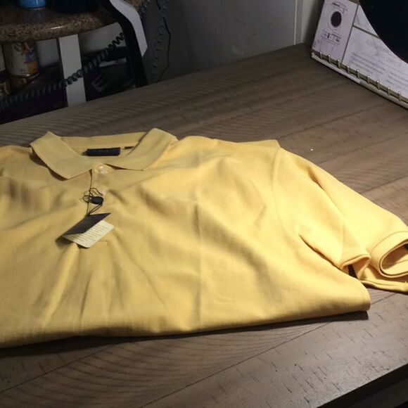 NWT Bobby Jones ⛳️ Players XL Polo New Sun 🌞 Yellow XL Green to Clubhouse 🍸 - Picture 6 of 17